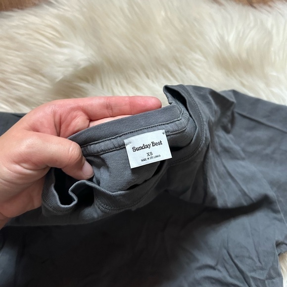 ARITZIA Sunday Best Wonderland T-Shirt In Washed Black - Picture 3 of 3